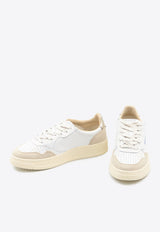 Autry Medalist Leather Low-Top Sneakers White AULW-LS-75