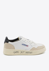 Autry Medalist Leather Low-Top Sneakers White AULW-MA-04