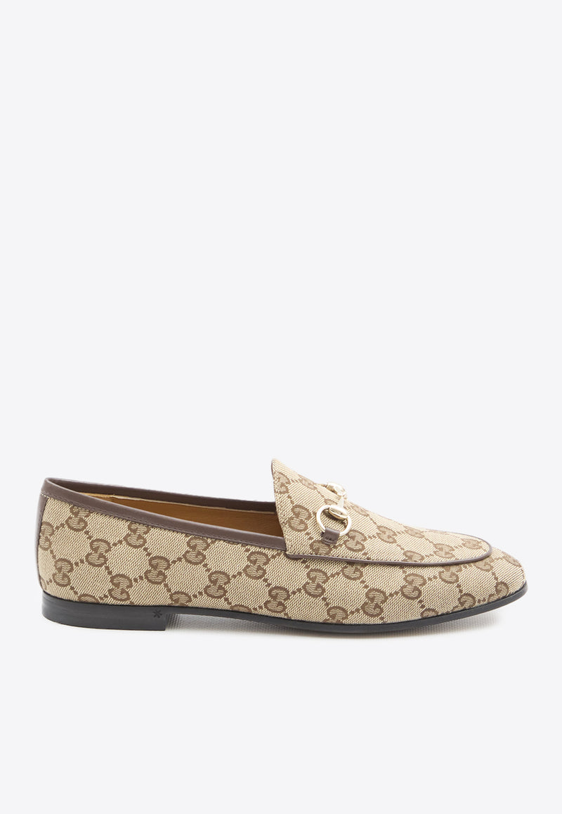 Gucci Jordaan Horsebit Monogram Loafers Beige 431467-KY980-9763