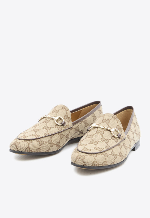 Gucci Jordaan Horsebit Monogram Loafers Beige 431467-KY980-9763