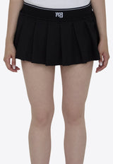 Alexander Wang Cheerleader Pleated Mini Skirt Black 4CC3245060--001