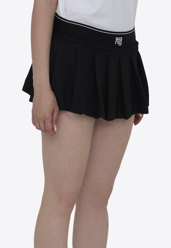 Alexander Wang Cheerleader Pleated Mini Skirt Black 4CC3245060--001