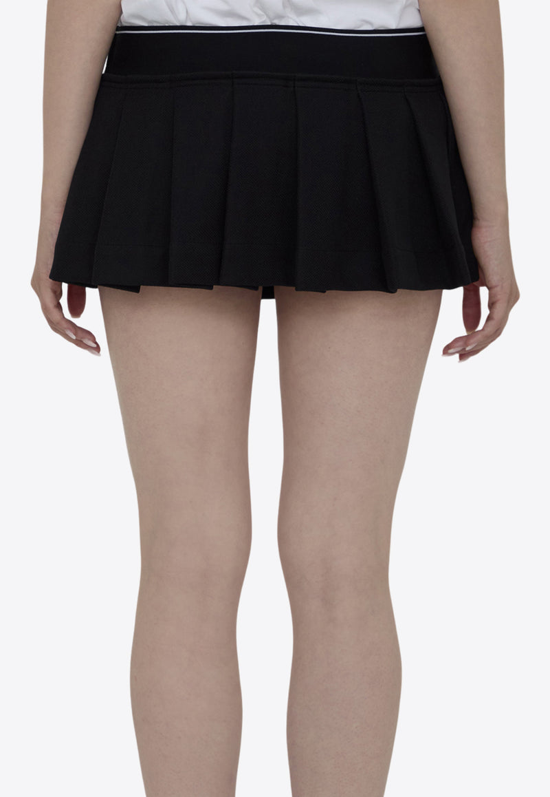 Alexander Wang Cheerleader Pleated Mini Skirt Black 4CC3245060--001