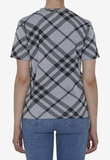 Burberry Jacquard Check Crewneck T-shirt White 8088061--B9648