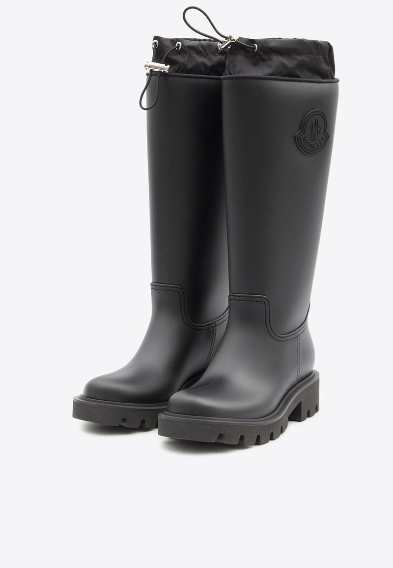 Moncler Kickstream Knee-High Rain Boots Black 4G00070-M4522-999