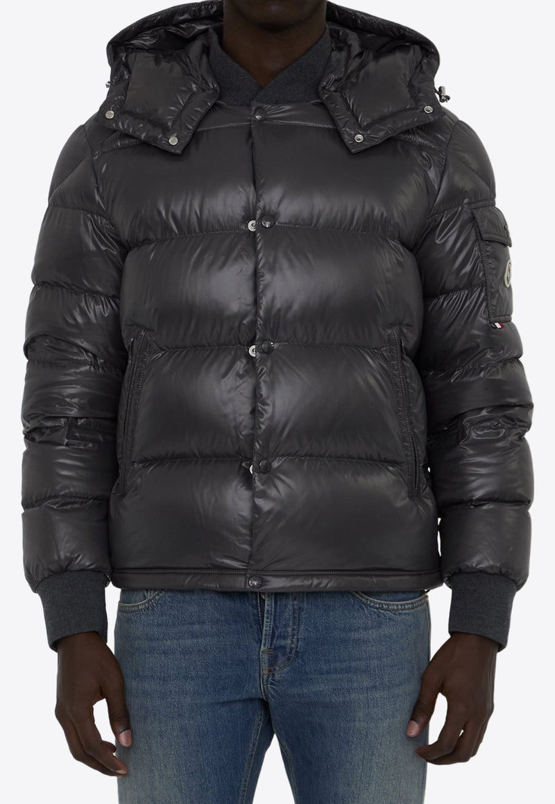 Moncler Maljasset Zip-Up Padded Jacket Gray 1A00006-5963V-921