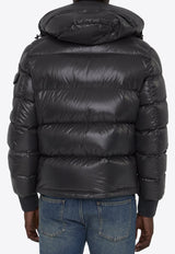 Moncler Maljasset Zip-Up Padded Jacket Gray 1A00006-5963V-921