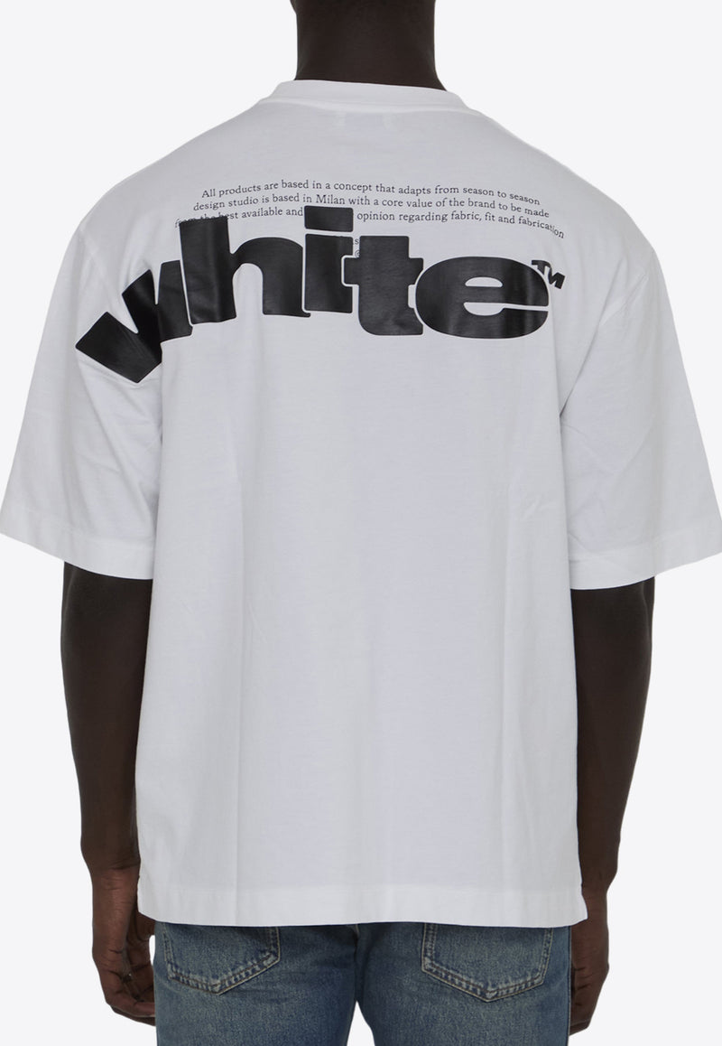 Off-White Shared Logo Skate T-shirt White OMAA120F24-JER00G-0110