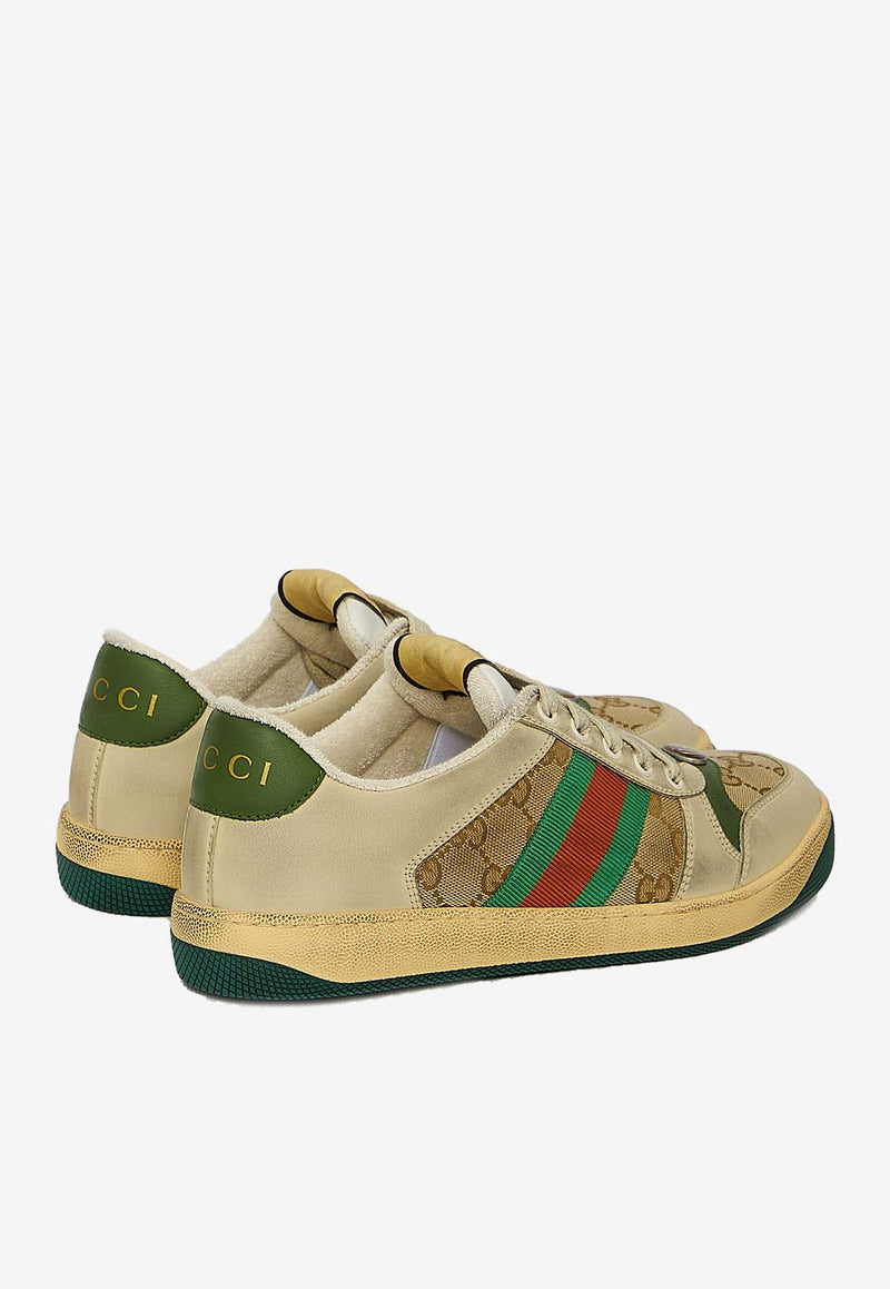 Gucci Screener GG Distressed Canvas Sneakers Multicolor 546551-9Y920-9666