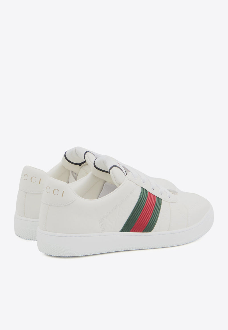 Gucci Screener Leather Low-Top Sneakers White 798854-AADU0-9094