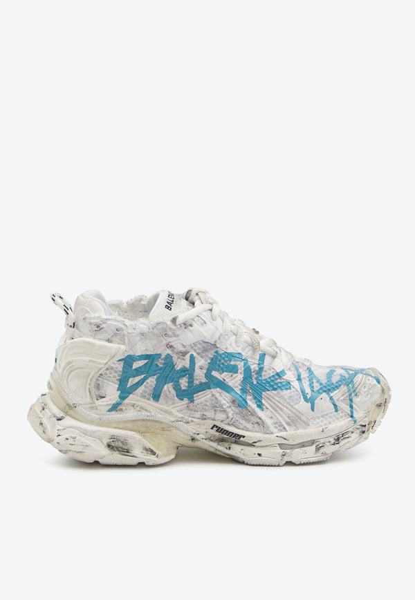 Balenciaga Runner Graffiti Low-Top Sneakers White 772774-W3RBQ-9040