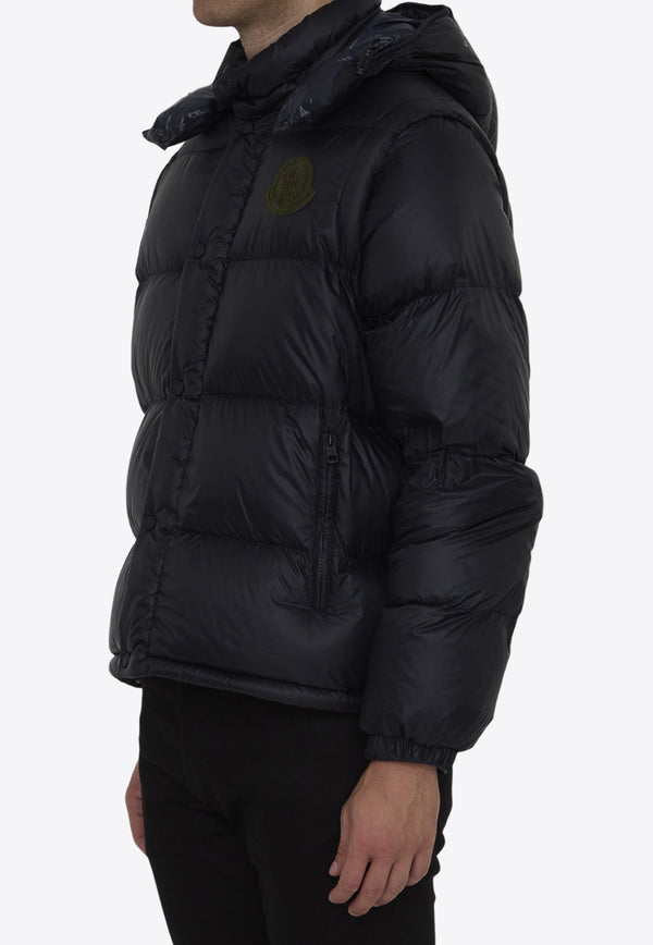 Moncler Cyclone Convertible Zip-Up Down Jacket Black 1A00022-596RD-997