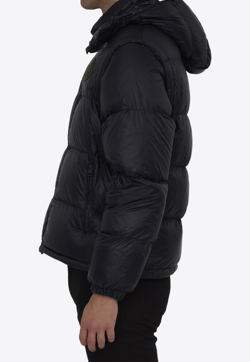 Moncler Cyclone Convertible Zip-Up Down Jacket Black 1A00022-596RD-997