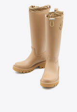 Moncler Kickstream Knee-High Rain Boots Brown 4G00070-M4522-22C