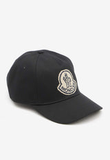 Moncler Logo Patch Baseball Cap Black 3B00014-0U162-999