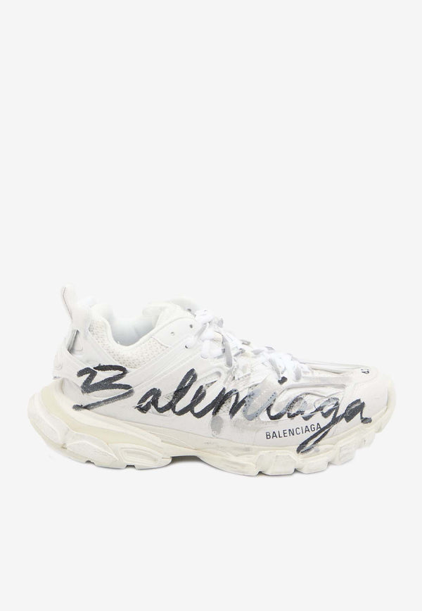 Balenciaga Track Signature Low-Top Sneakers White 542023-WTRHW-9010