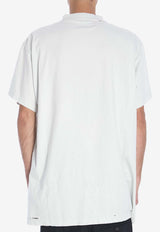 Balenciaga Planet Earth Print T-shirt White 787349-TRVC9-9012