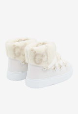 Gucci GG Motif Shearling Ankle Boots White 797828-FADQ9-8749