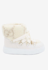 Gucci GG Motif Shearling Ankle Boots White 797828-FADQ9-8749