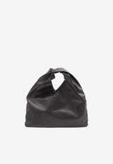 The Row Small Bindle Leather Tote Bag Black W1682-L116-BLPL