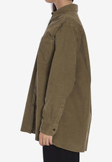 The Row Idro Oversized Corduroy Shirt Brown 7553-W2789-PPB