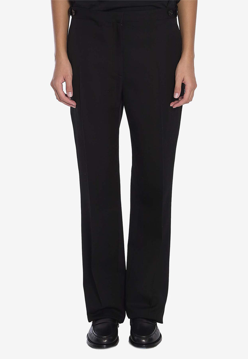 The Row Jesse Straight-Leg Wool Pants Black 8303-W3181-BLK