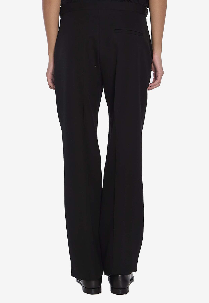 The Row Jesse Straight-Leg Wool Pants Black 8303-W3181-BLK