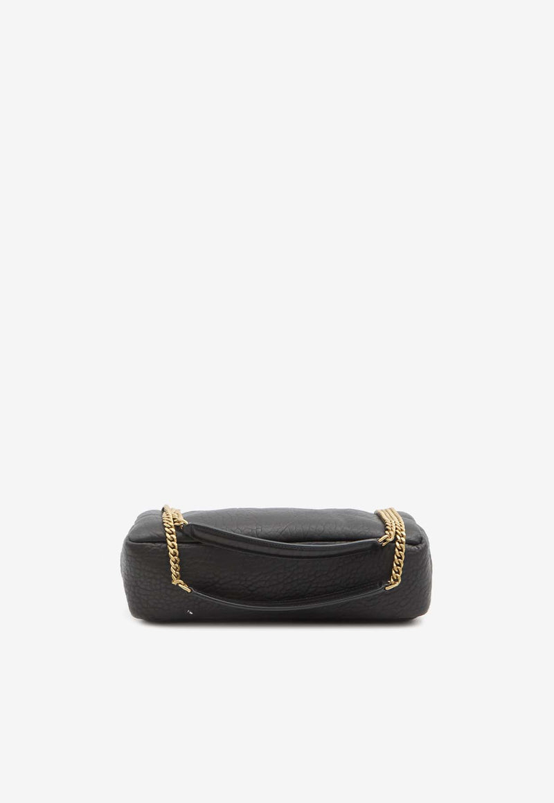 Saint Laurent Medium Calypso Nappa Leather Shoulder Bag Black 800916-AACYT-1000