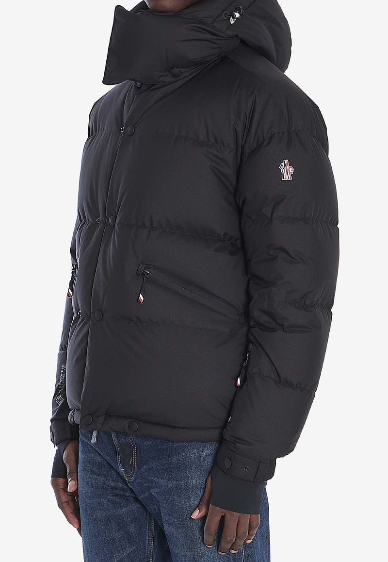 Moncler Grenoble Coraia Gore-Tex Zipped Short Down Jacket Black 1A00025-549FA-999