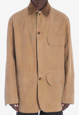 Maison Margiela Corduroy-Collar Jacket Beige S50AM0625-M35206-123