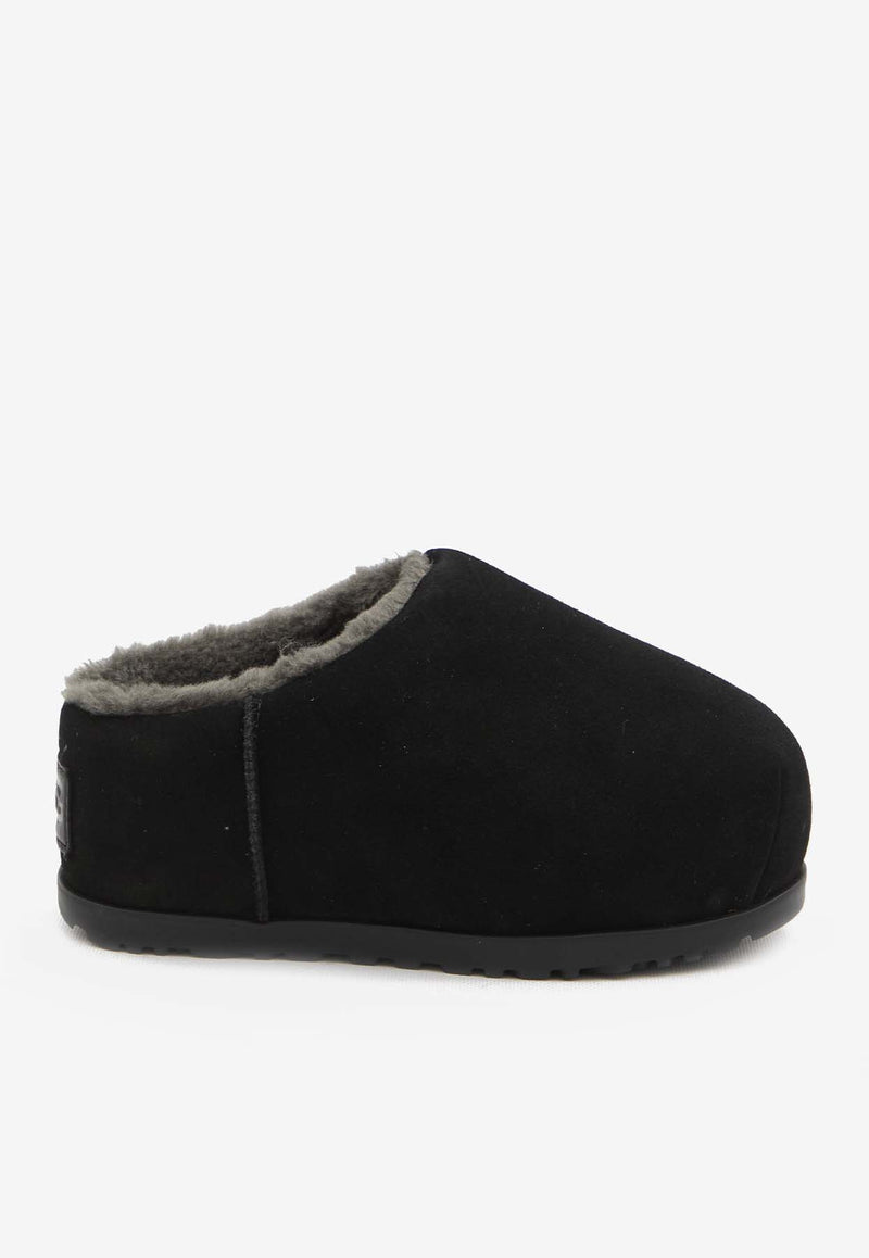 UGG Pumped Slide Suede Slipper Black 1158215--BLK