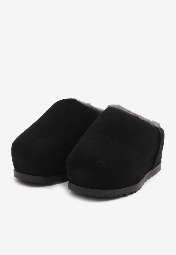 UGG Pumped Slide Suede Slipper Black 1158215--BLK