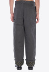 Burberry Carpenter Oversized Turn-Up Pants Black 8097557--A1189