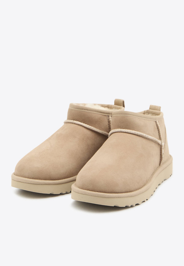 UGG Classic Ultra Mini Boots Beige 1116109--SAN