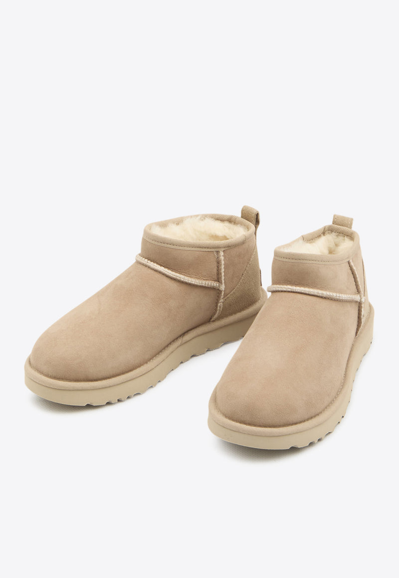 UGG Classic Ultra Mini Boots Beige 1116109--SAN