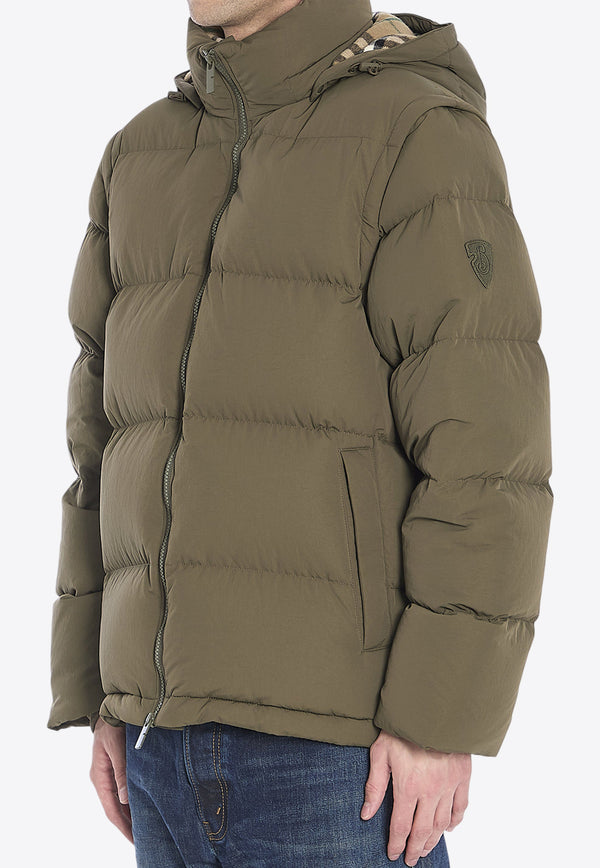 Burberry Detachable-Sleeves Puffer Jacket  Green 8099918--C1902