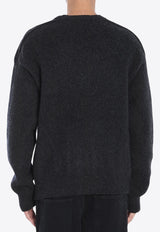 Burberry Wool and Cashmere Blend Sweater Black 8099570--C1543