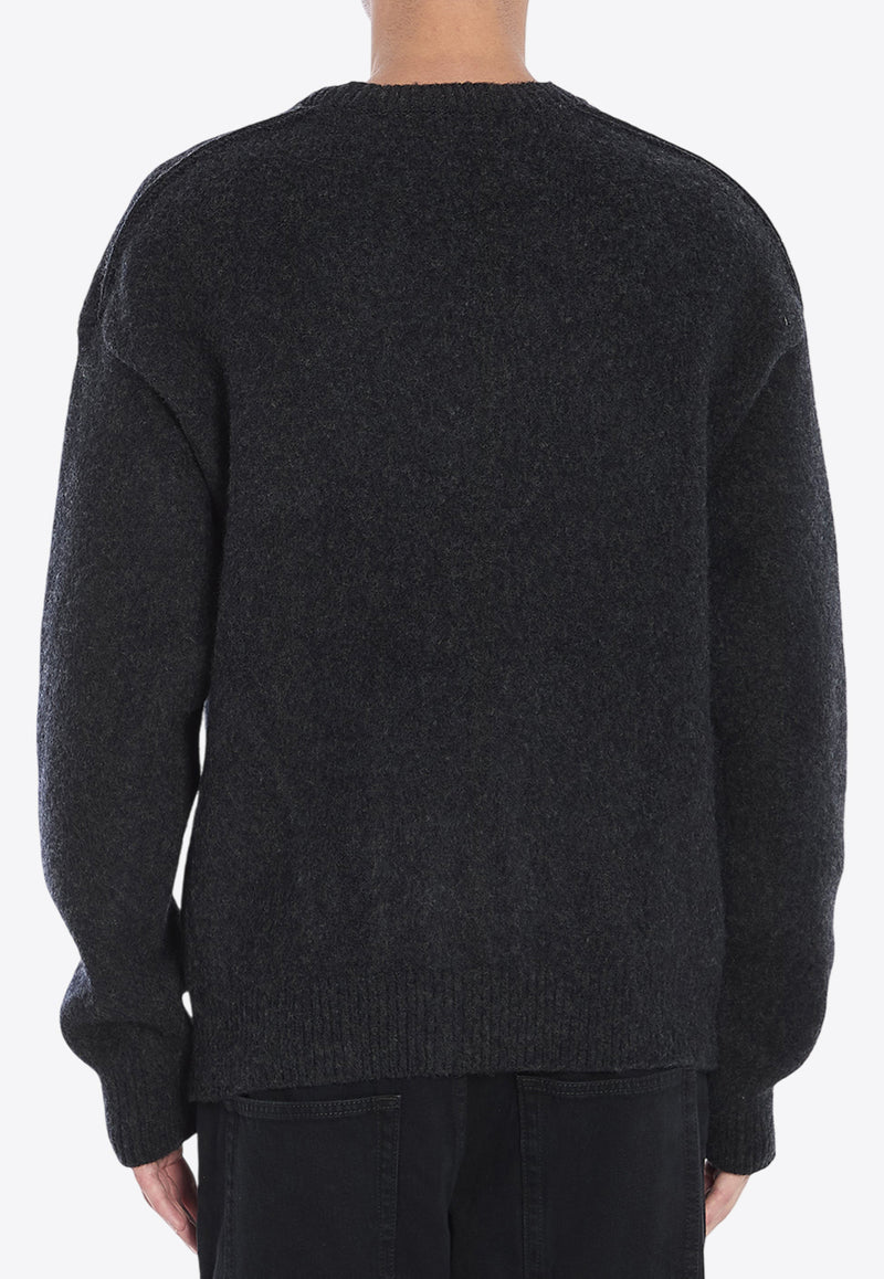 Burberry Wool and Cashmere Blend Sweater Black 8099570--C1543