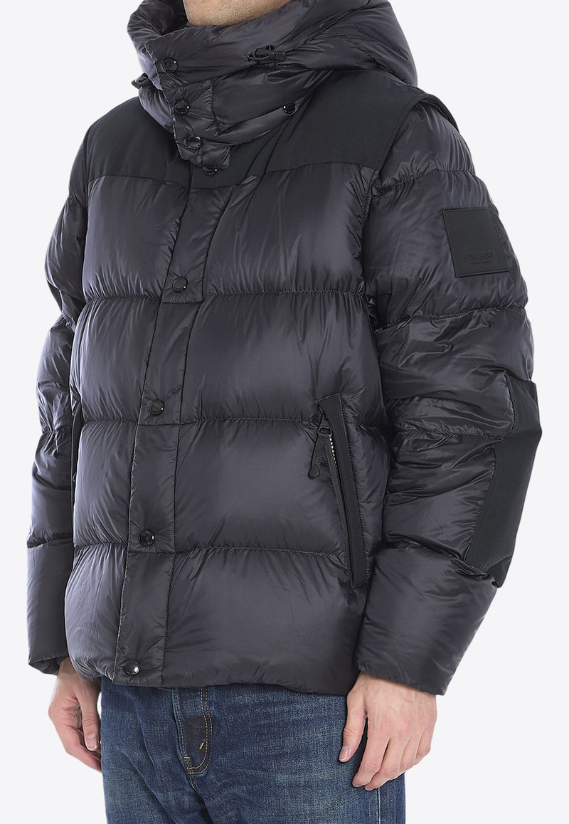 Burberry Detachable-Sleeves Puffer Jacket  Black 8096382--A1189