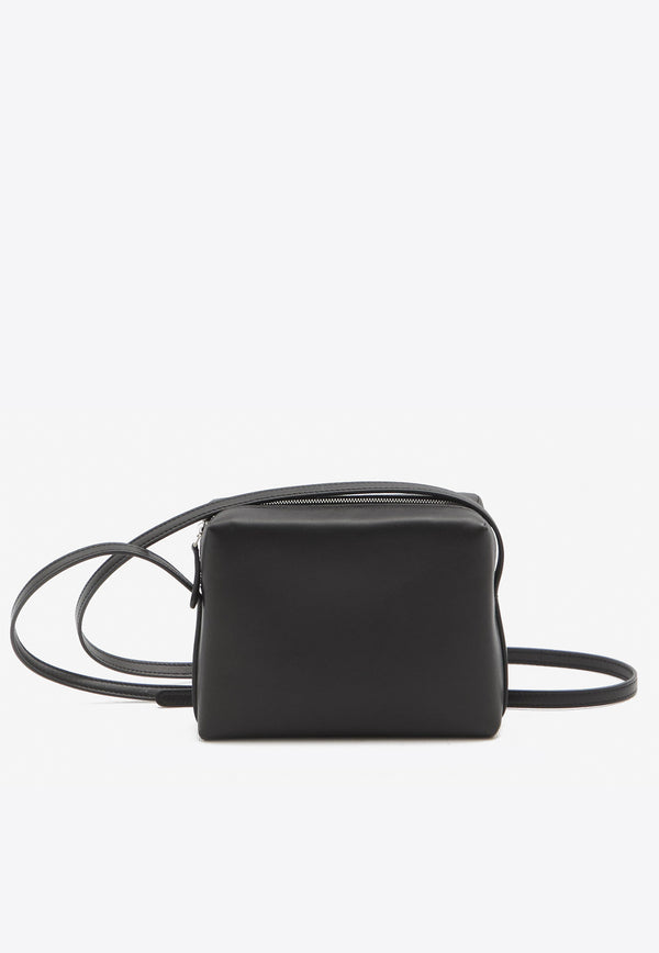 The Row Regent Nappa Leather Crossbody Bag Black W1720-L108-BLANS