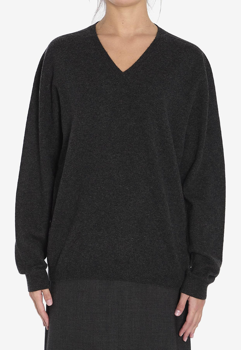 The Row Isaora Cashmere Sweater Black 8568-Y556-ENB