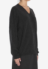 The Row Isaora Cashmere Sweater Black 8568-Y556-ENB