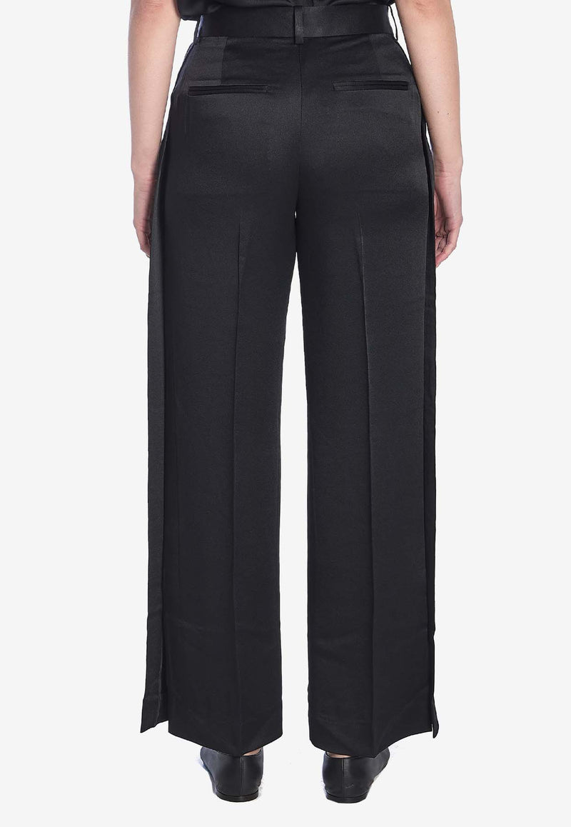 Toteme Straight-Leg Tailored Pants Black 251WRB4483-FB0344-001