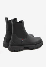 Moncler Hevea Leather Chelsea Boots Black 4F00090-M4646-999