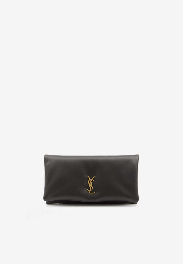 Saint Laurent Mini Calypso Leather Shoulder Bag Black 801712-AACX7-1000