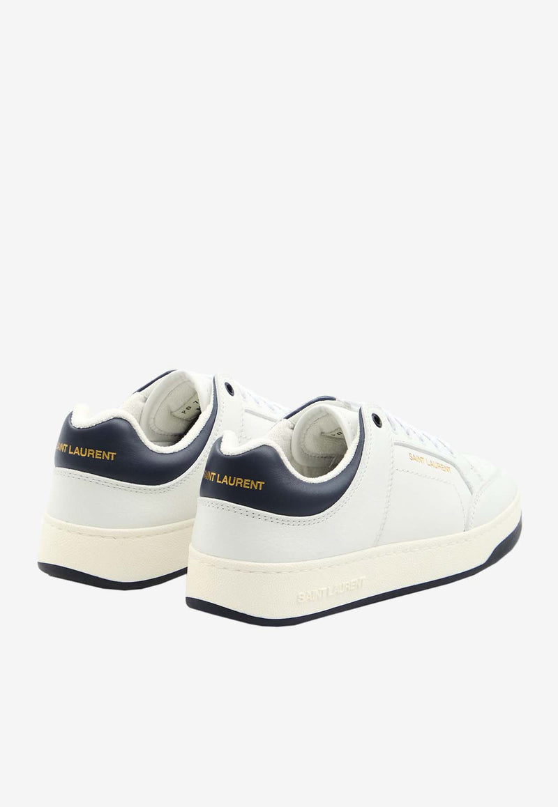 Saint Laurent SL/61 Leather Low-Top Sneakers White 799901-04GAC-9014