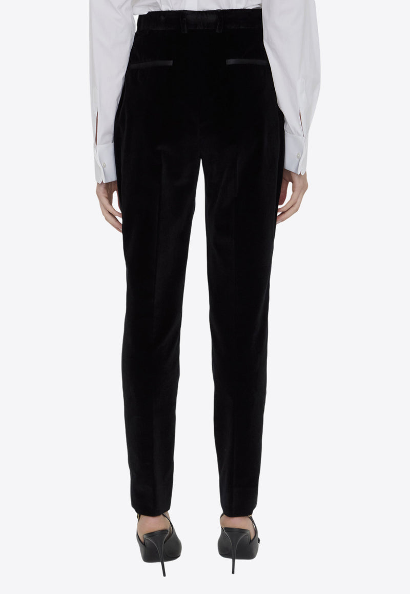 Dolce & Gabbana Velvet Tuxedo Pants Black FTC71T-FUVG7-N0000