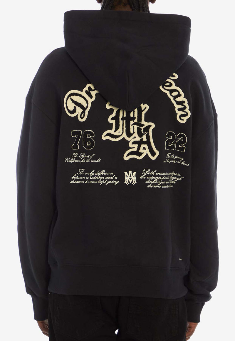 Amiri Dream Team Oversized Hoodie Black AMJYHD1045--BLACK