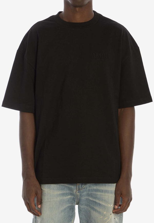 Amiri Embroidered Logo Oversized T-shirt Black AMJYTE1061--BLACK