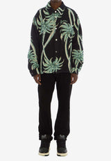 Amiri Twisted Palms Tapestry Overshirt Black AMTAOS1002--BLACK